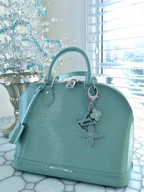 blue and white lv|louis vuitton tiffany blue bag.